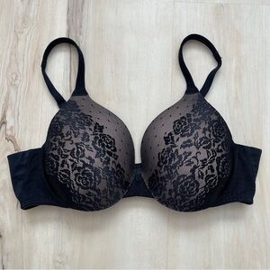 Soma Stunning Support No Show Minimizer Bra 36C Black Lace